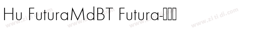Hu FuturaMdBT Futura字体转换